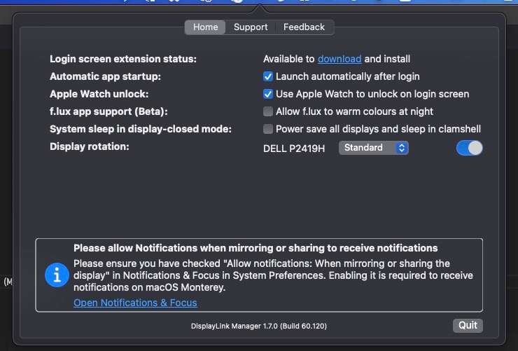 M1 MacBook DisplayLink 多螢幕心得 · dw's 小站